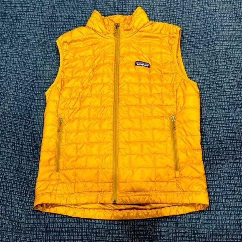 Patagonia Mustard Quilted Vest